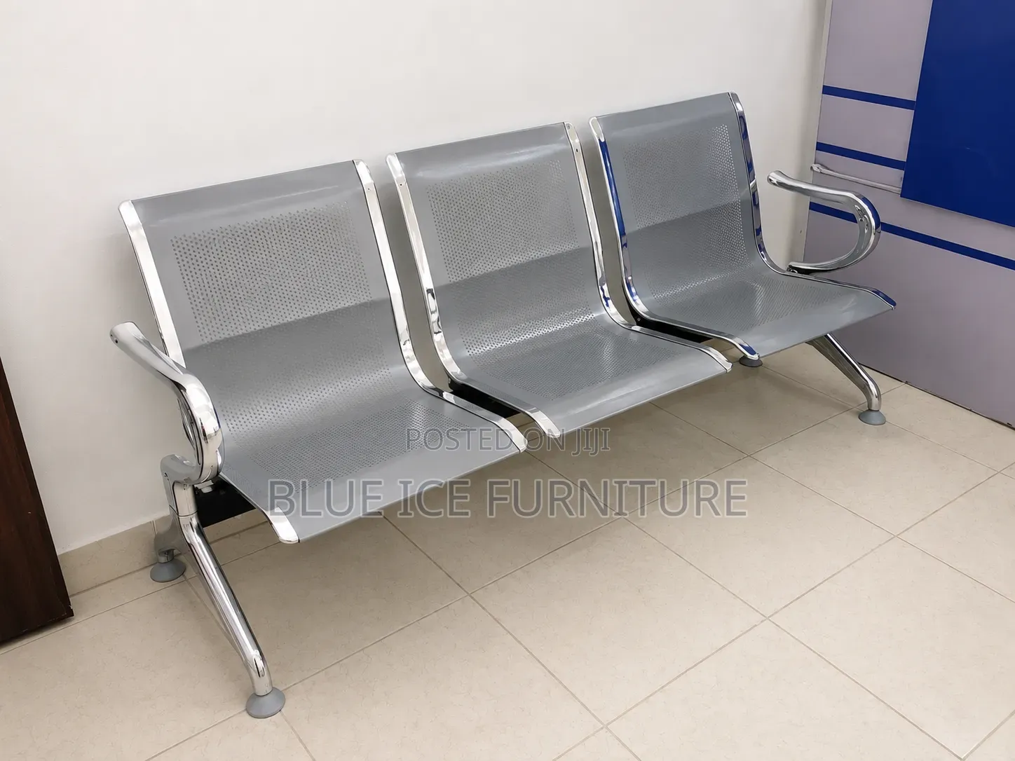 3 Seater Metal Waiting Chair Office, Hospital Reception Bench