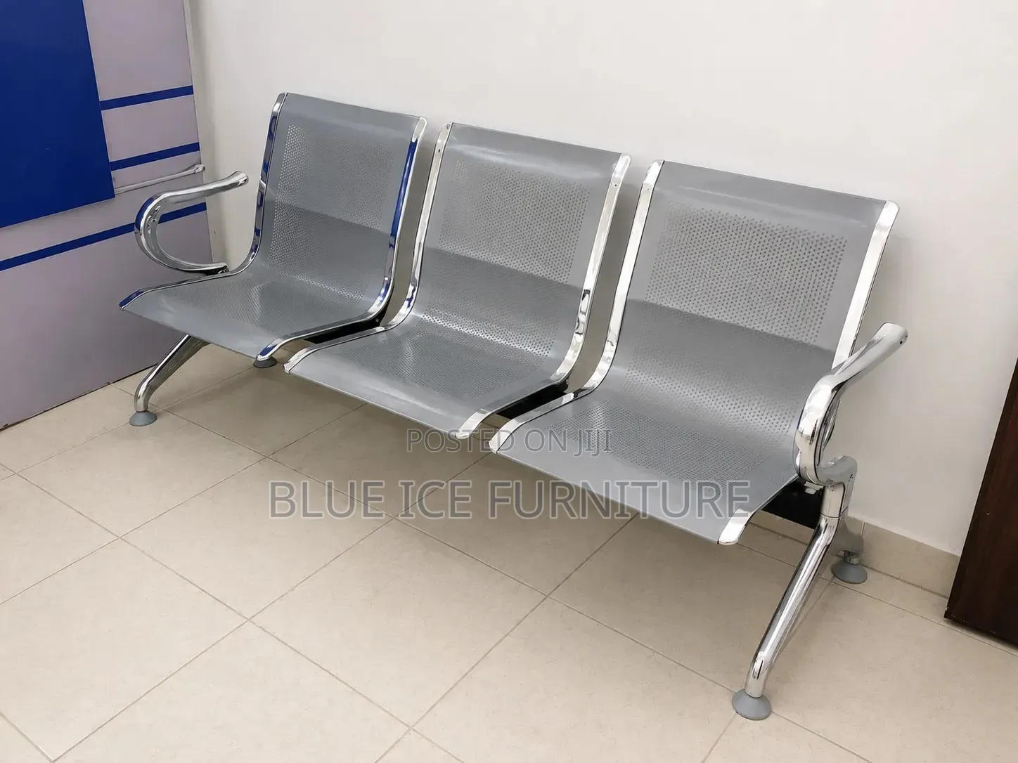 3 Seater Metal Waiting Chair Office, Hospital Reception Bench