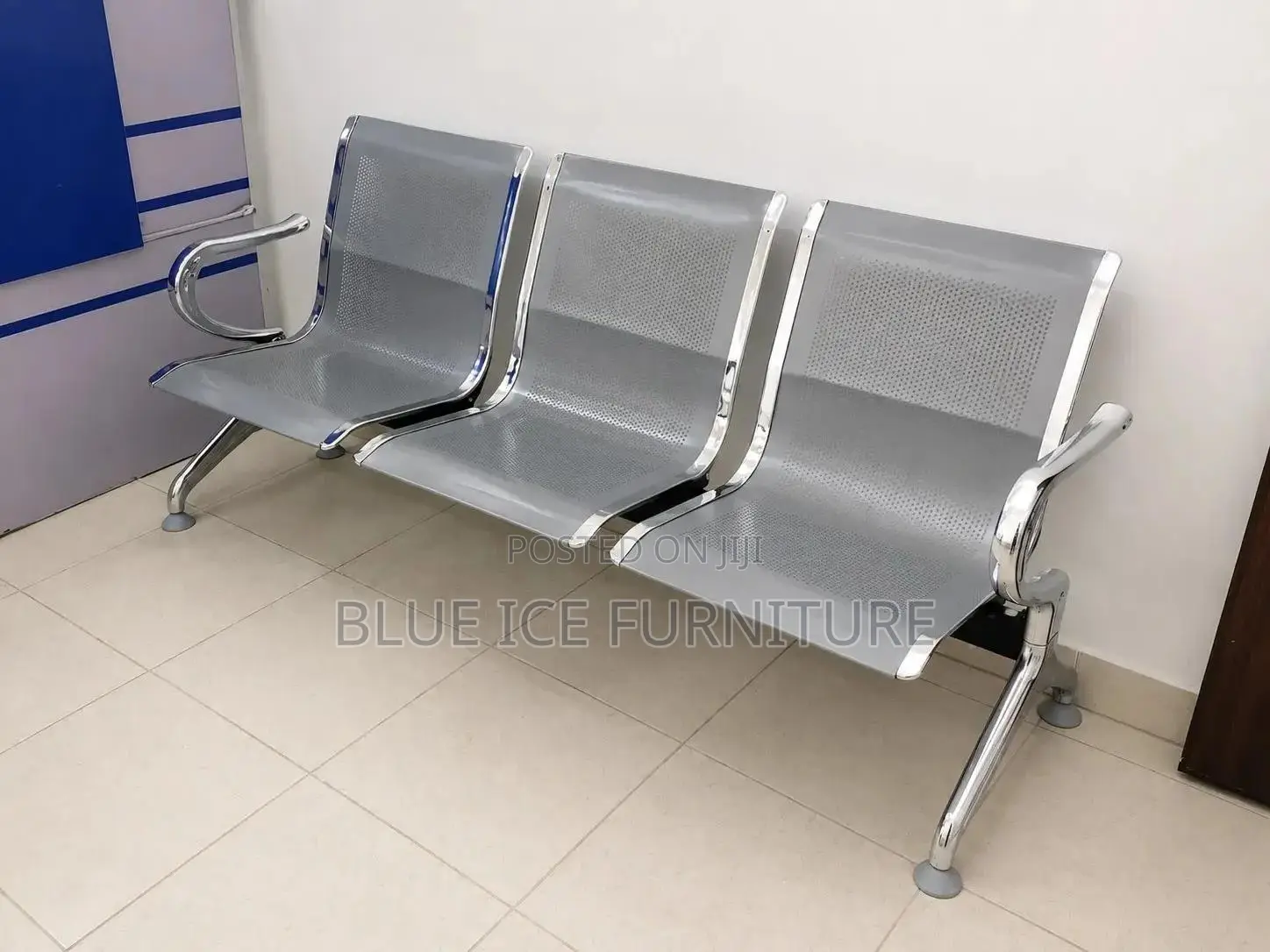 3 Seater Metal Waiting Chair Office, Hospital Reception Bench