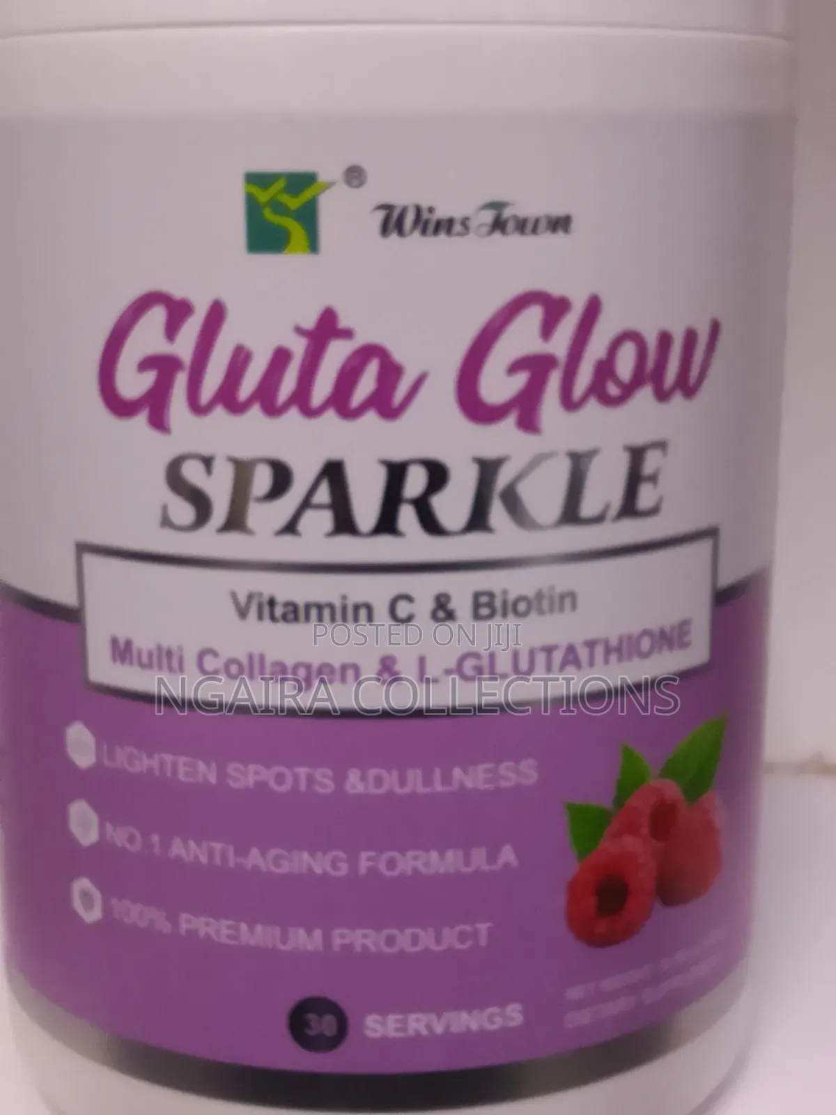 GLUTA GLOW SPARKLE - Vit C, Biotin Multi- Collagen ,L - Gluthathione