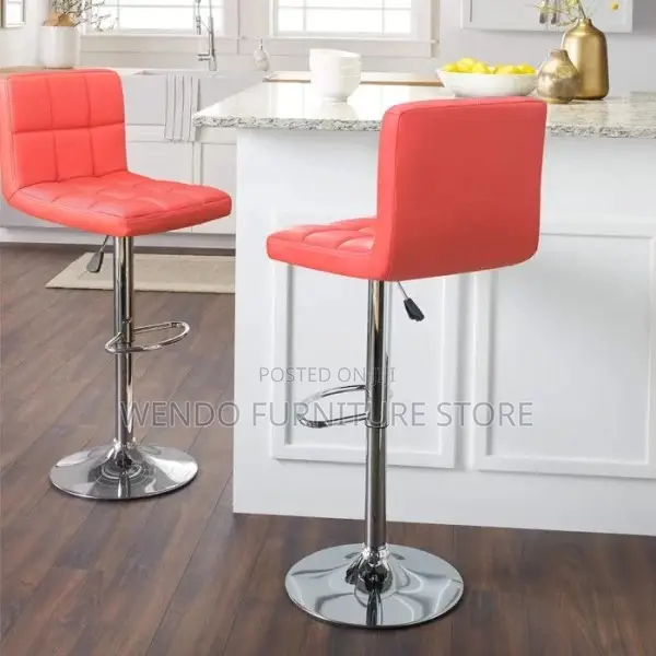 Barstools; Red Reclining Home Office Barstool Seats
