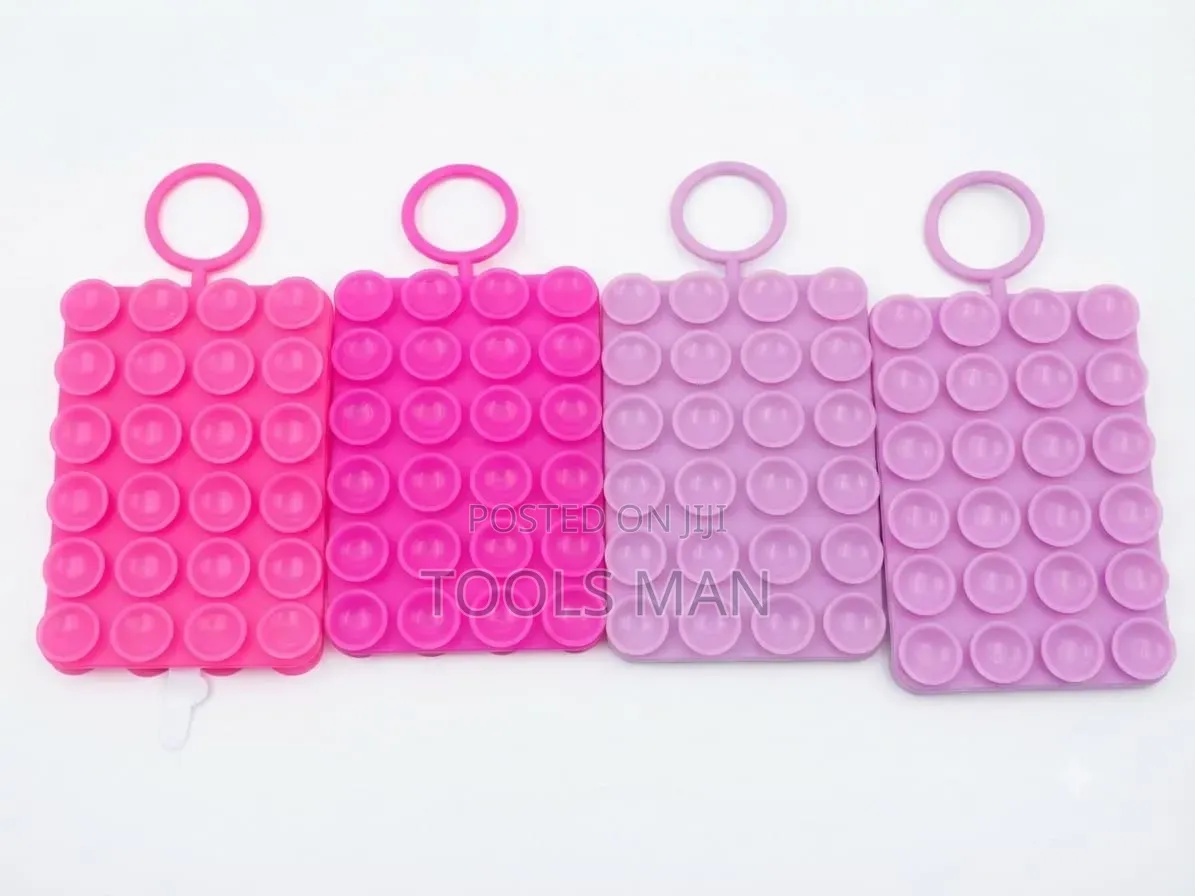 Silicone Suction Pop Fidget Pad Stress Relief Toy - Pink/Purple.
