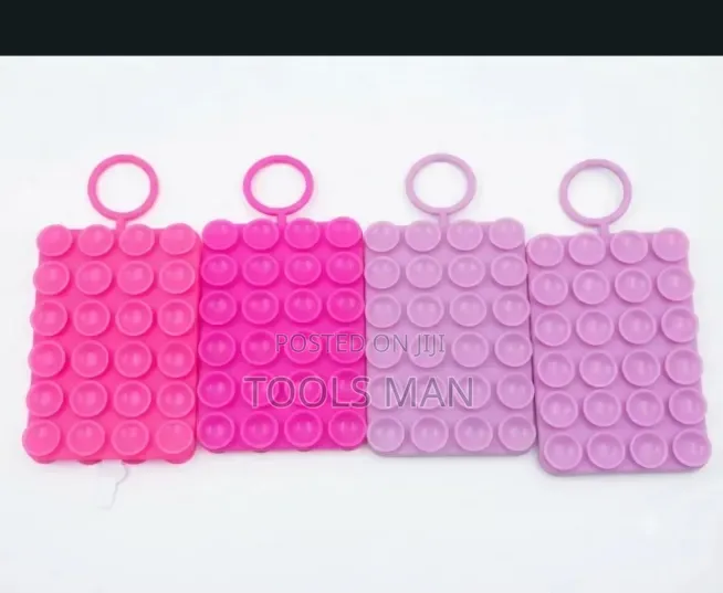 Silicone Suction Pop Fidget Pad Stress Relief Toy - Pink/Purple.