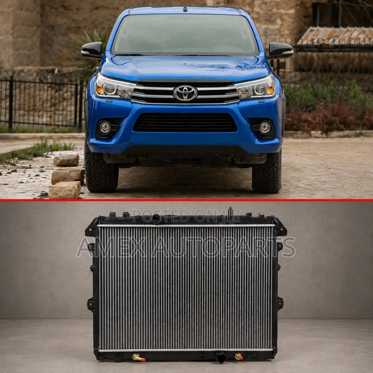 Radiator Toyota Hilux Vigo Fortuner 2kd 1kd Cross Pipe Pa26At