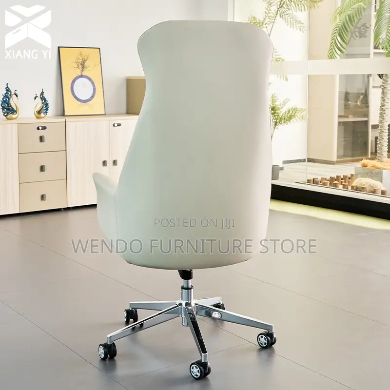 Office Chairs; High Back Leather Executive Office Chair With Stability