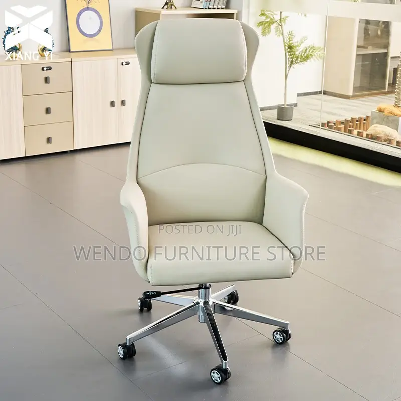 Office Chairs; High Back Leather Executive Office Chair With Stability