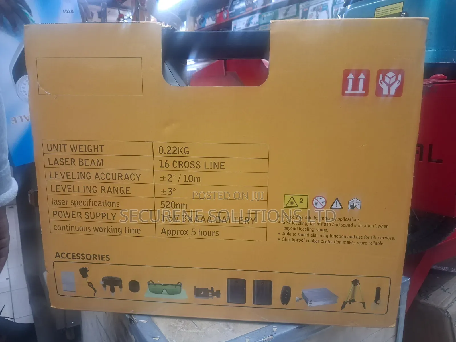 5V Max Lithium-Ion 360° Revolve Green Laser Level Kit