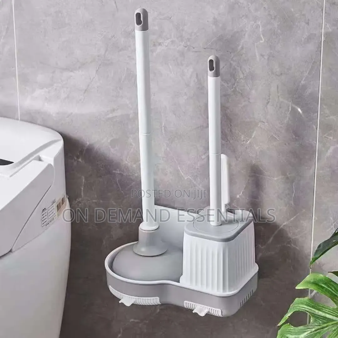 3 in 1 Toilet Brush Plunger Set