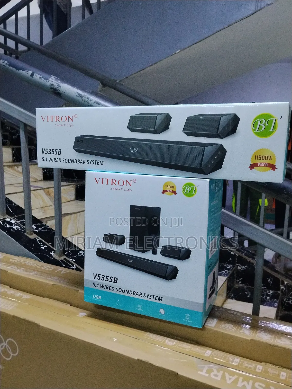 Vitron V535sb 5.1ch Wired Soundbar System 11500w Pmpo of RMS Power
