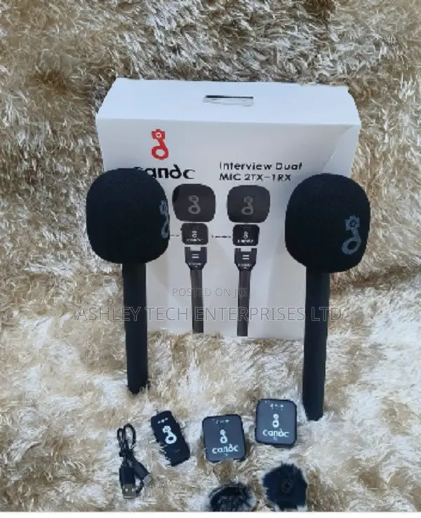 CandC 2TX + 1RX Interview Wireless Mic for Content Creators