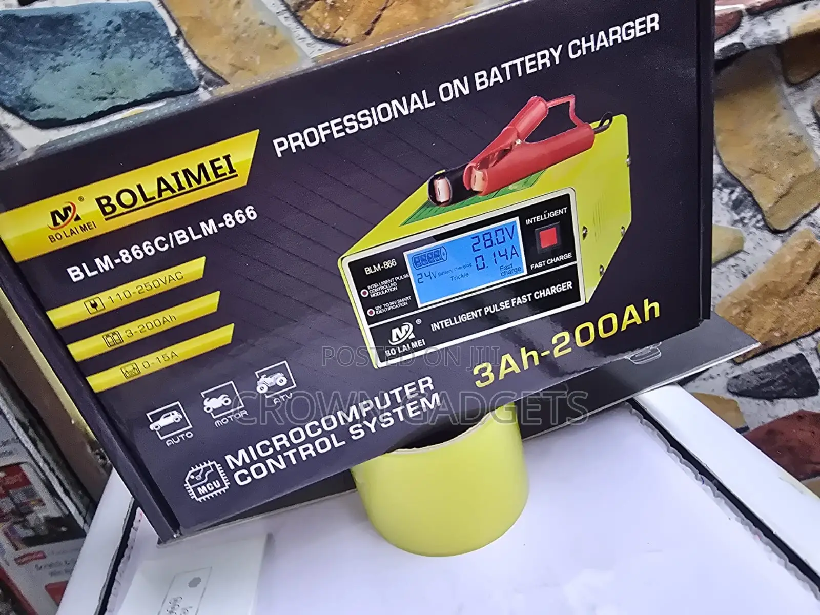 BLM-866 Professional Smart Battery Charger With LCD Display