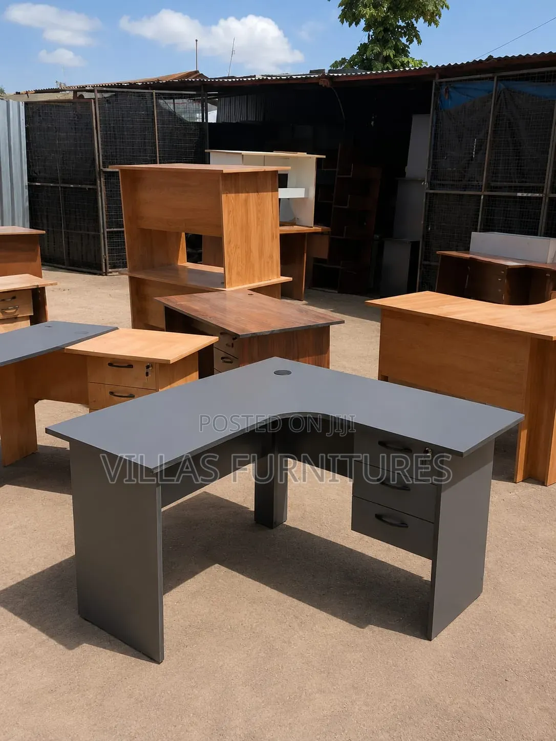 Executive L Shaped Computer Desk With Storage