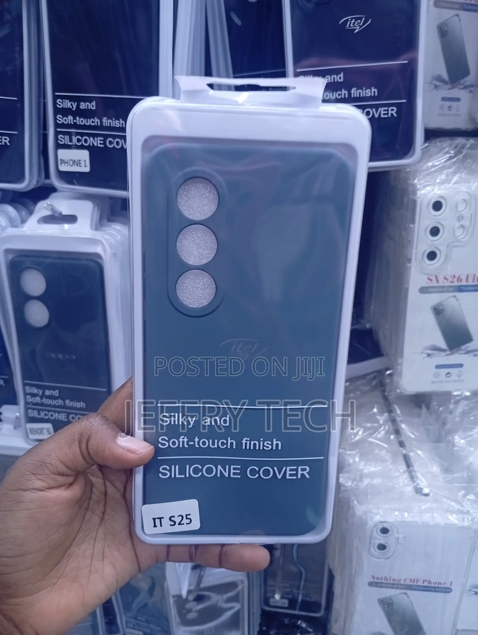 Itel S25 Silicone Phone Case Featuring a "Silky and Soft-Touch Finish