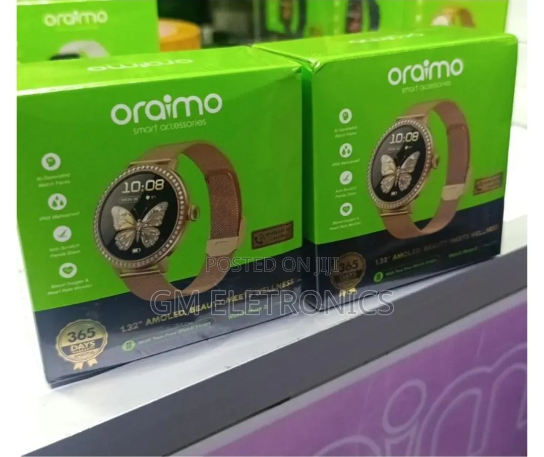 New Oraimo Watch Muse 2 1.32-Inch AMOLED Screen IP68water Resistance