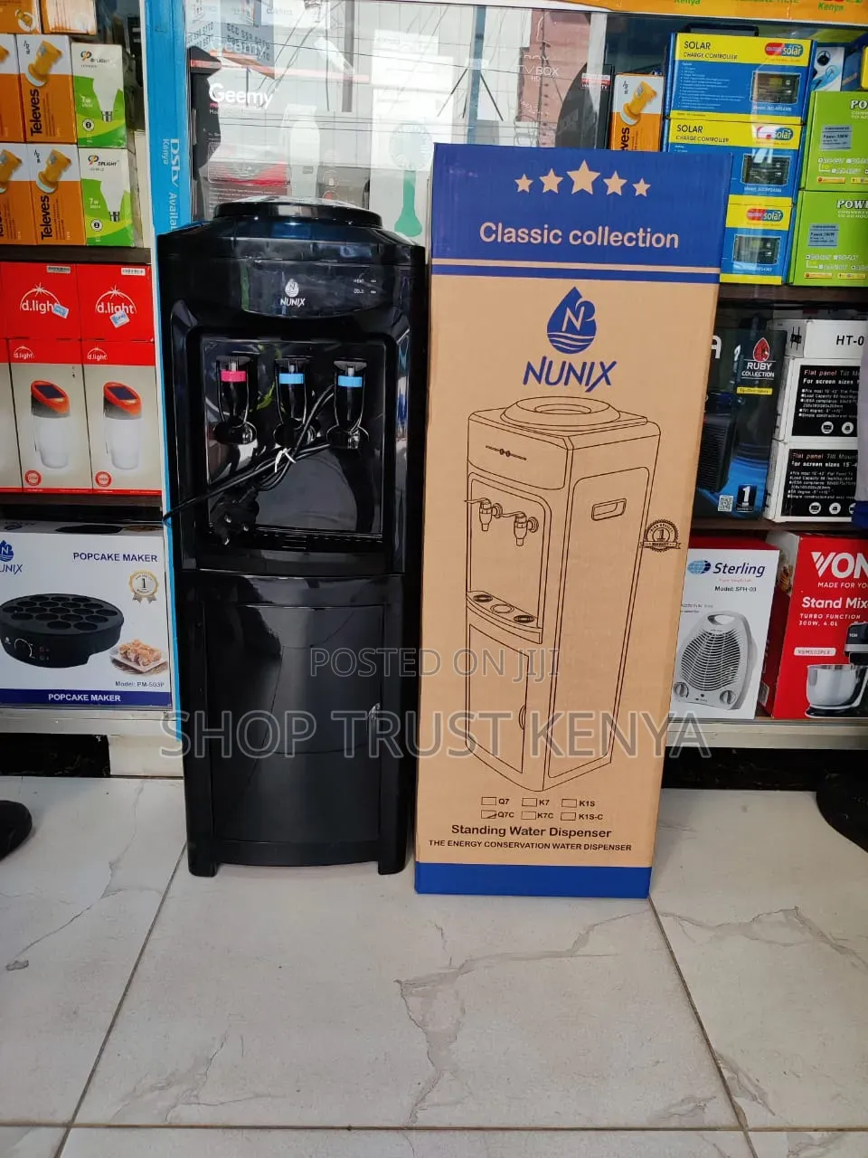 *Nunix Water Dispenser Q7C 3 TAPS Black Hot, Normal and Cold