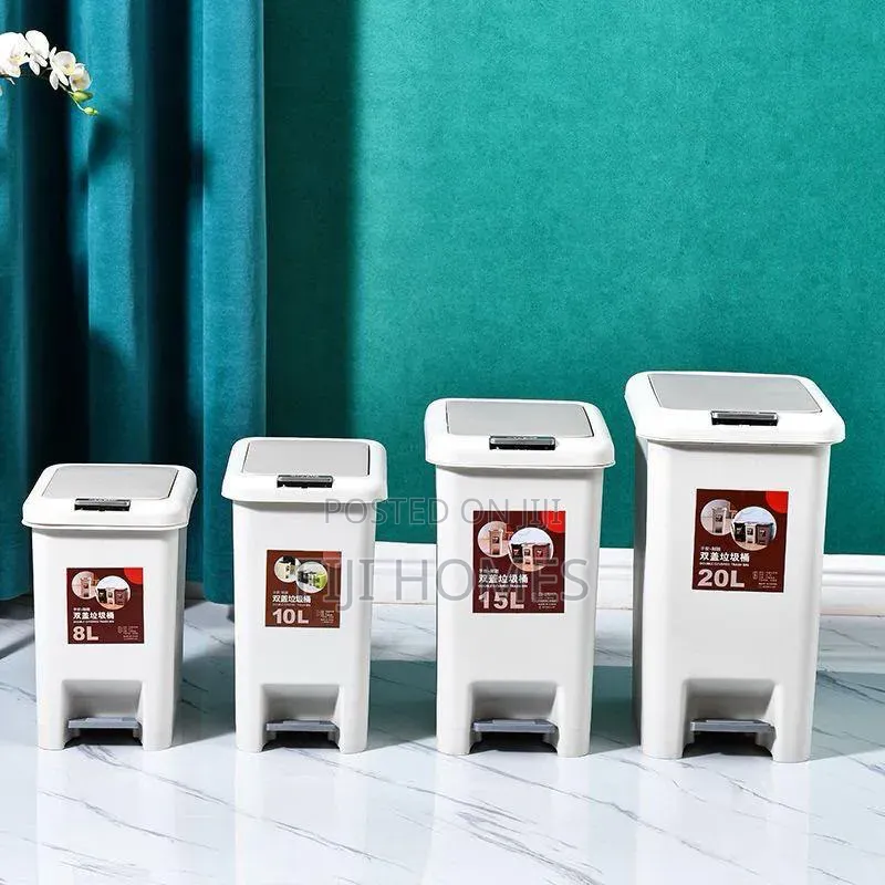 Modern Pedal Dustbin With Dual Opening of Hand Press or Leg Press