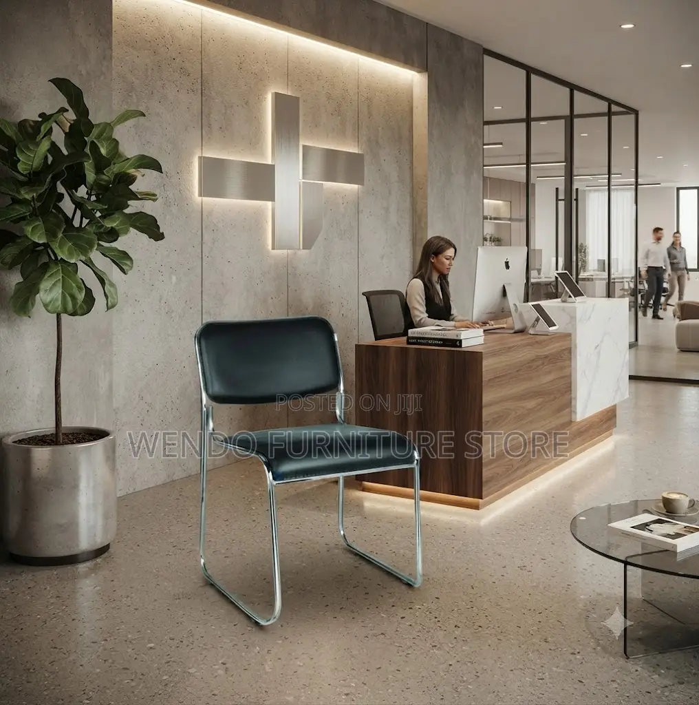 Office Chairs; Katalina Leather Cushioned Visitors Chairs