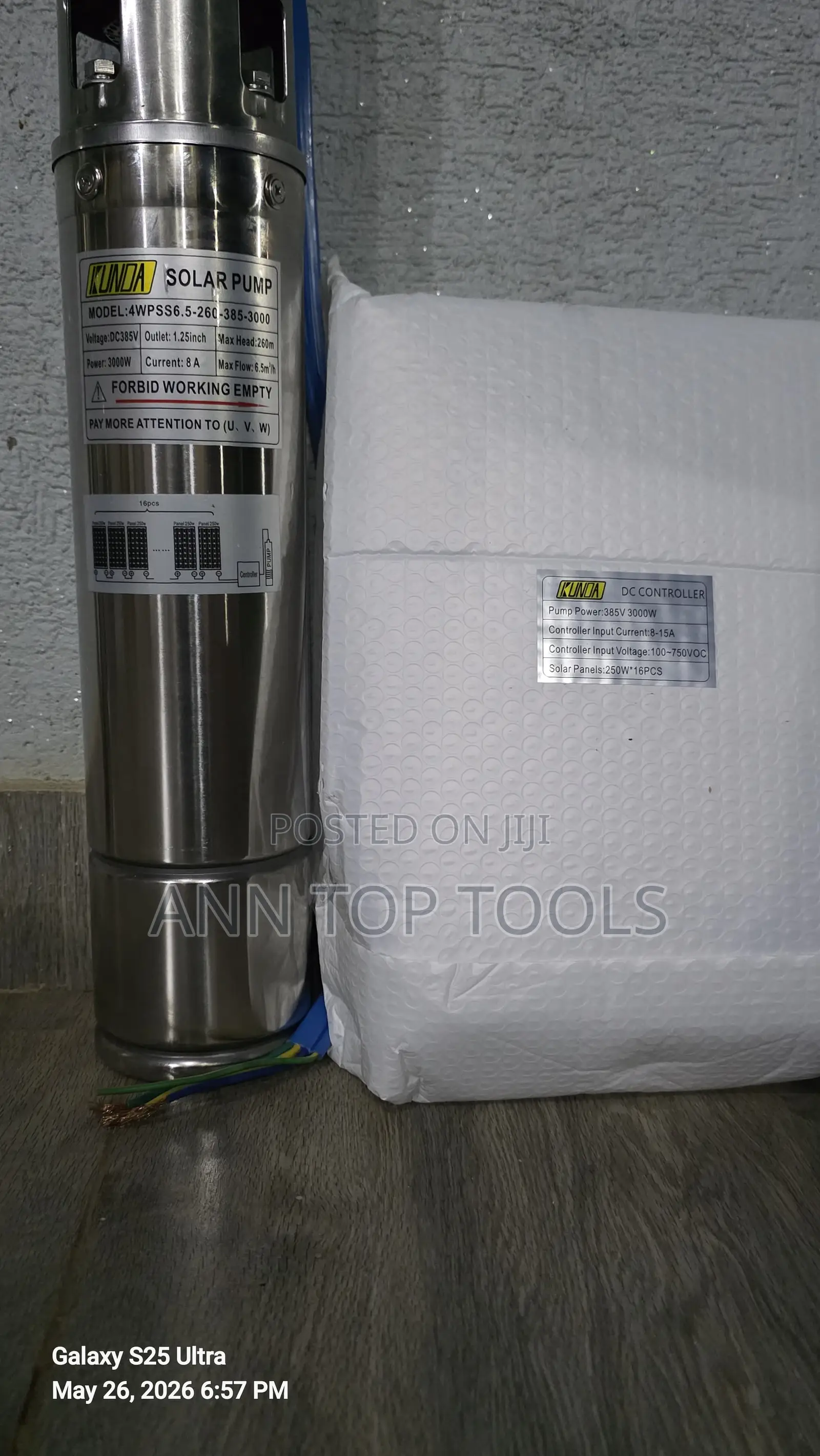 260 Metres Solar Submesible Pump