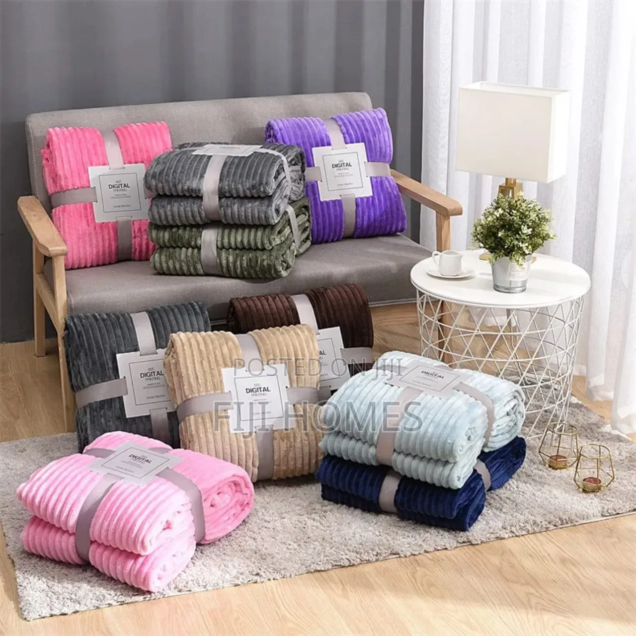 Ultra-Soft Fuzzy Fleece Throw Blanket - Size 200 by 230