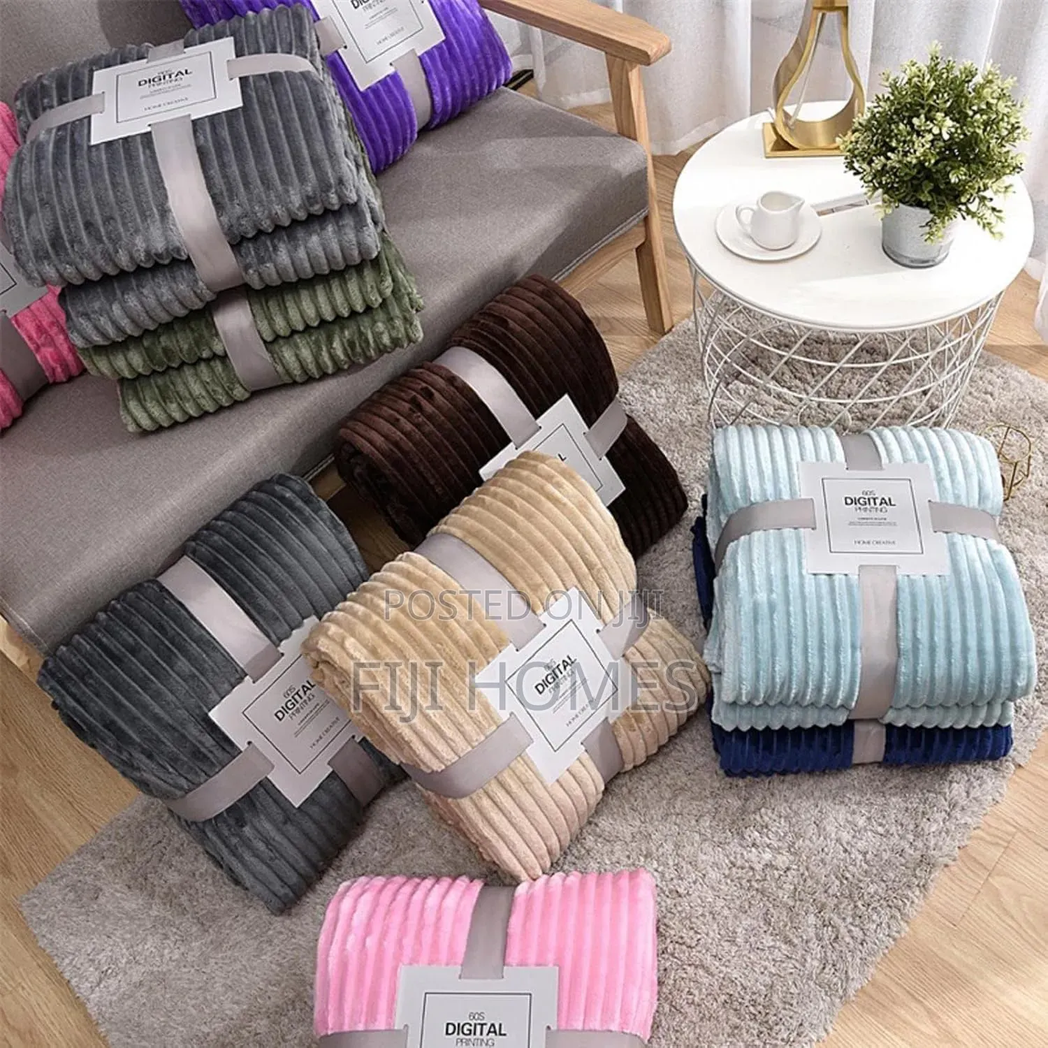 Ultra-Soft Fuzzy Fleece Throw Blanket - Size 200 by 230