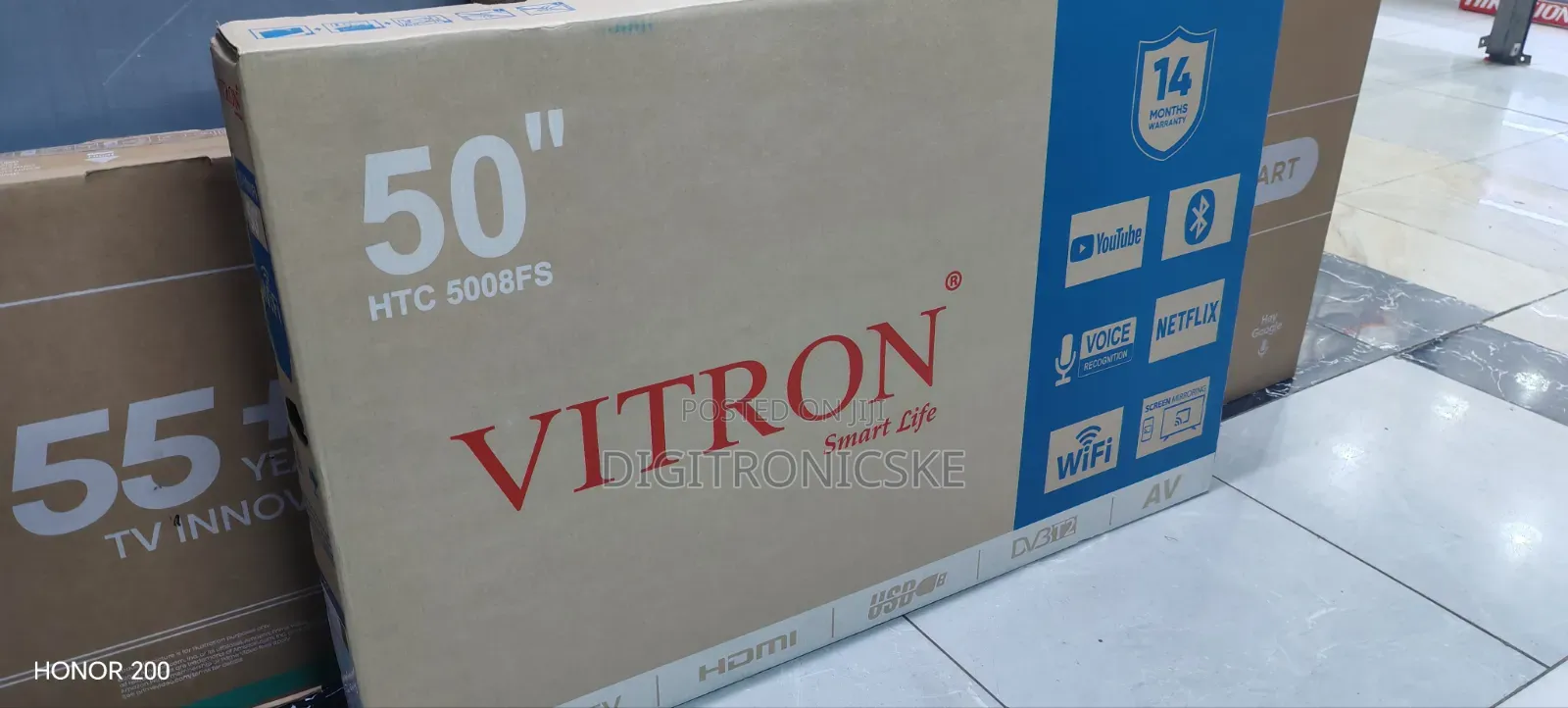 Vitron 50" Smart Android FHD TV Htc5008fs