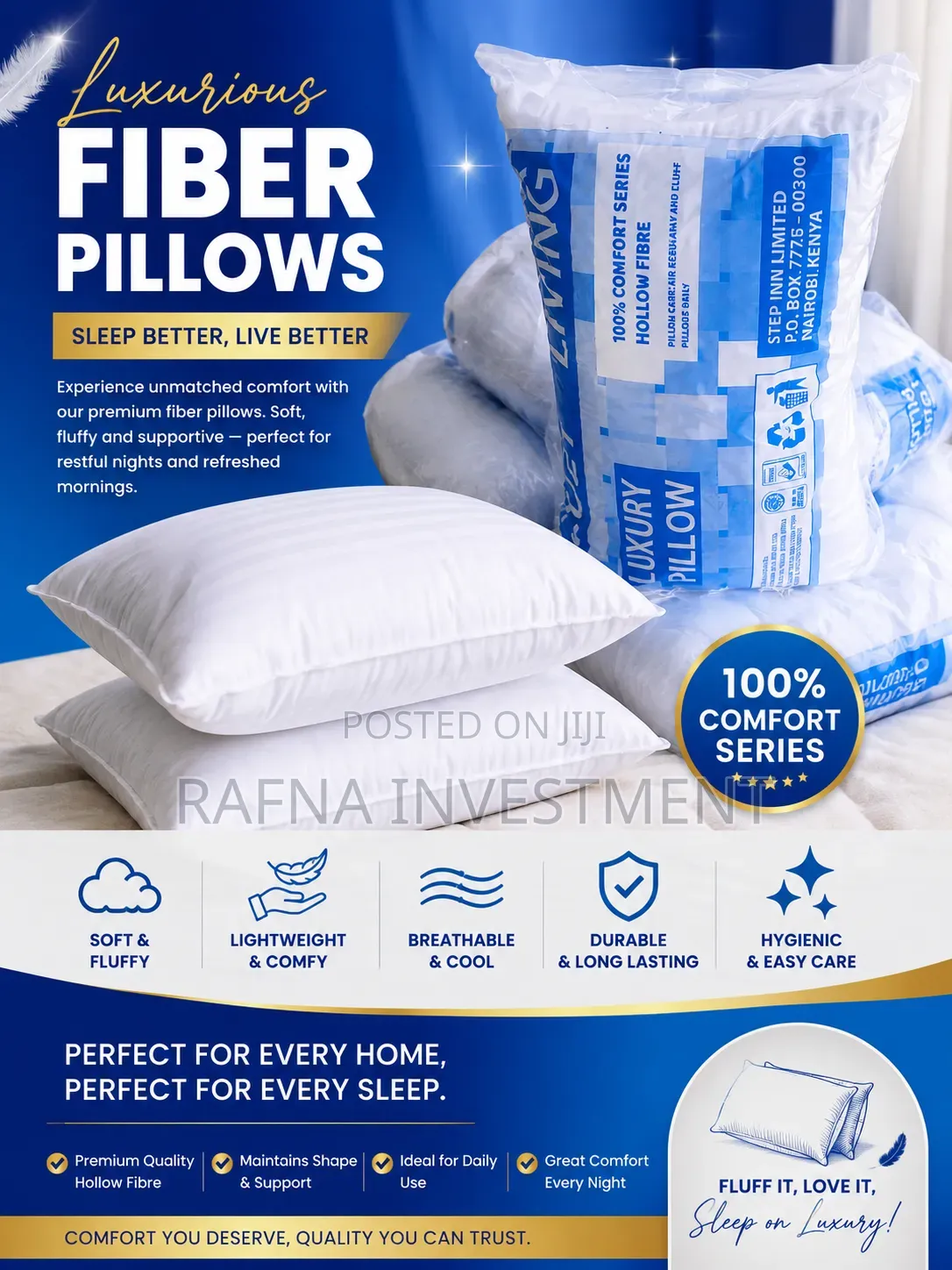 Luxurious Fiber Pillows
