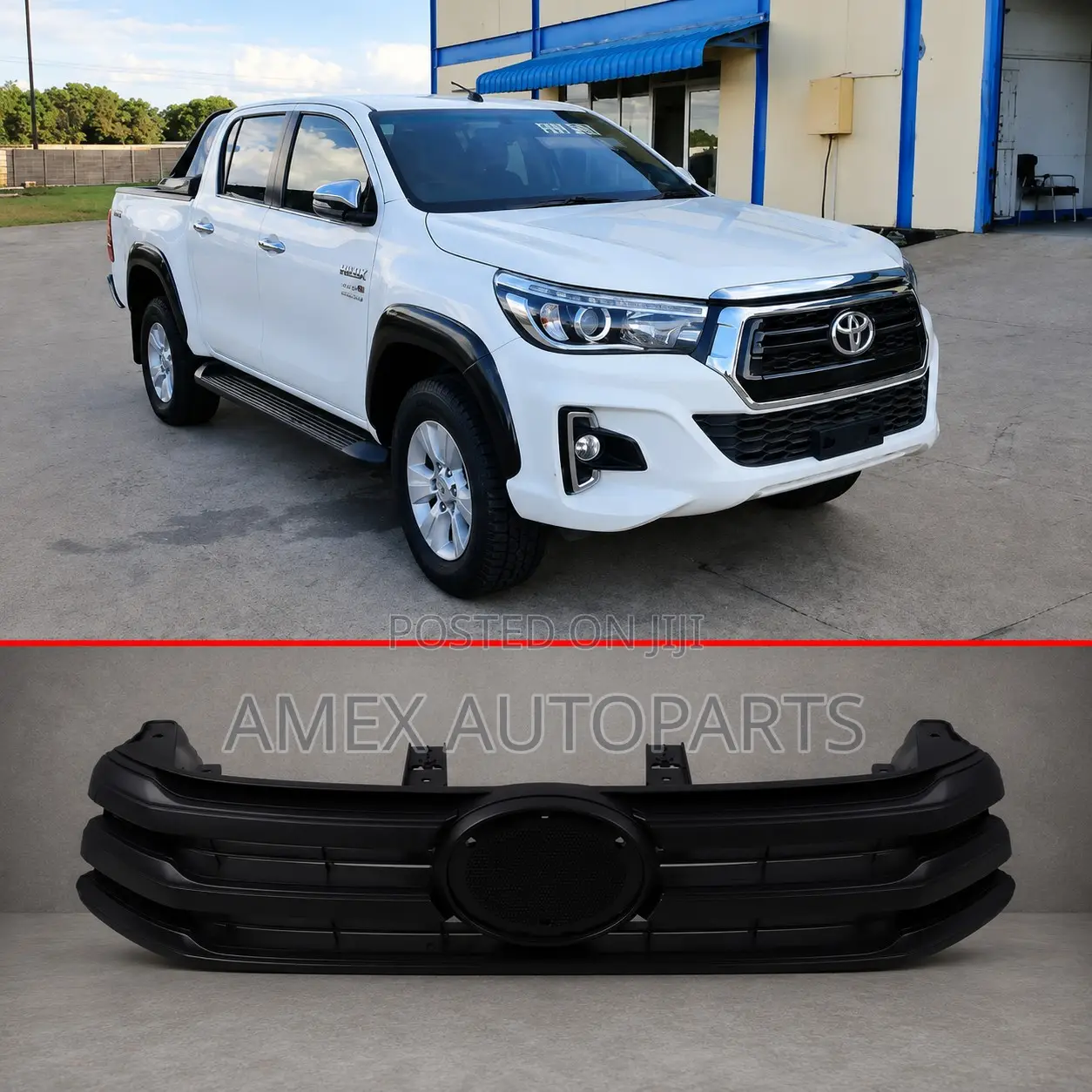 Grille Toyota Hilux Revo 2015 Onwards Black