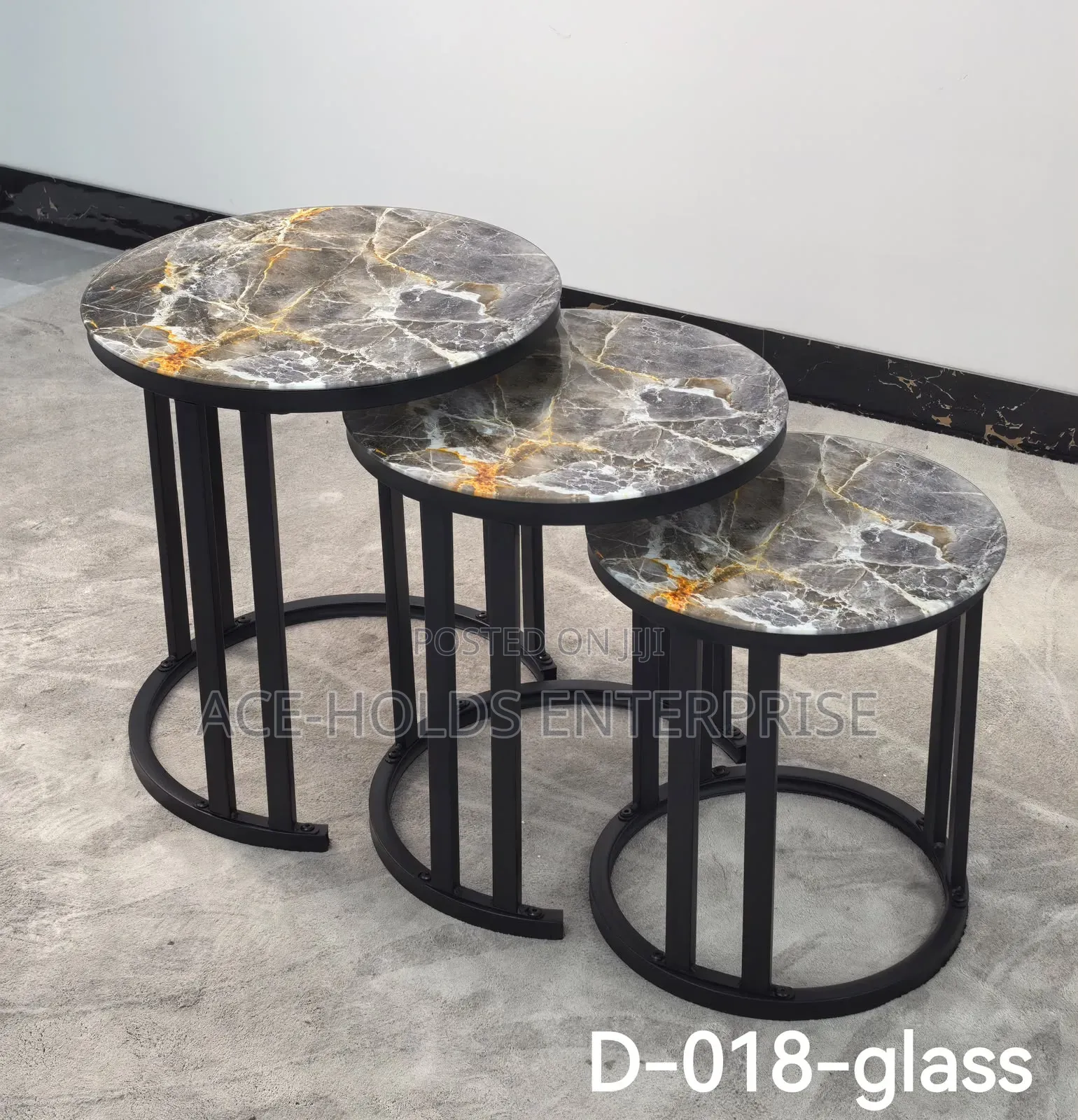 3 in 1 Executive (Glass Effect) Coffee Table - Nesting