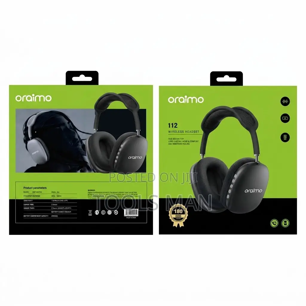 Oraimo 112 Wireless Bluetooth Headset Super Bass