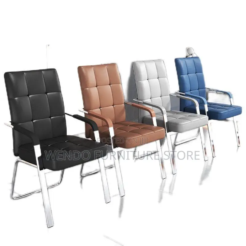 Office Chairs; Mid Back Leather Office Ergonomic Support Chairs