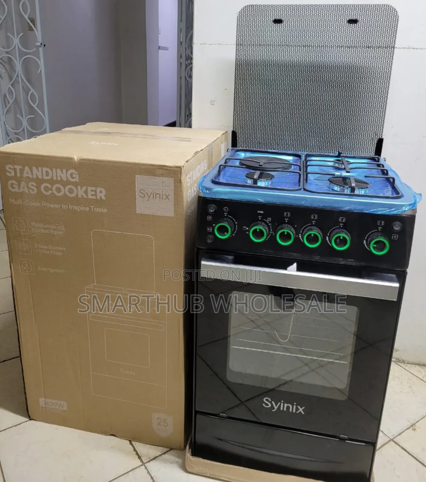 Syinix 50by 50 Standing Cooker With Electric Oven