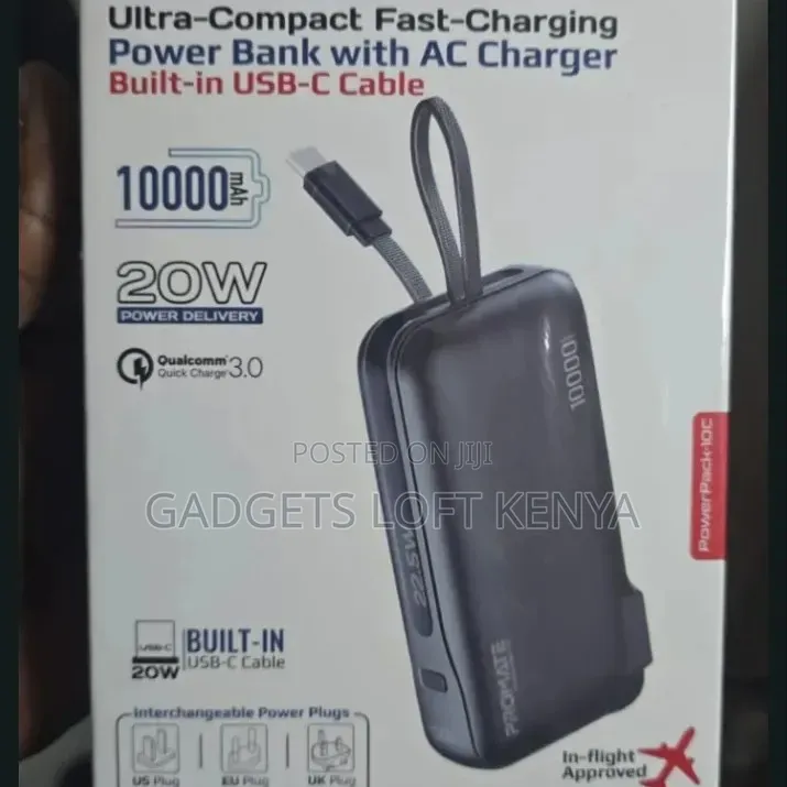 Promate PowerPack-10C Ultra Compact Fast Charging Powerbank