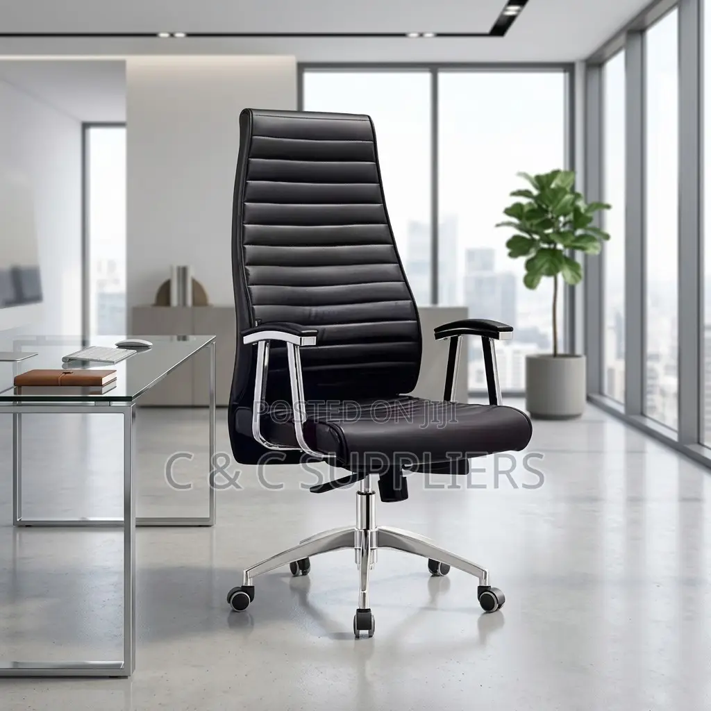 Executive Swivel Leather Staff Chair