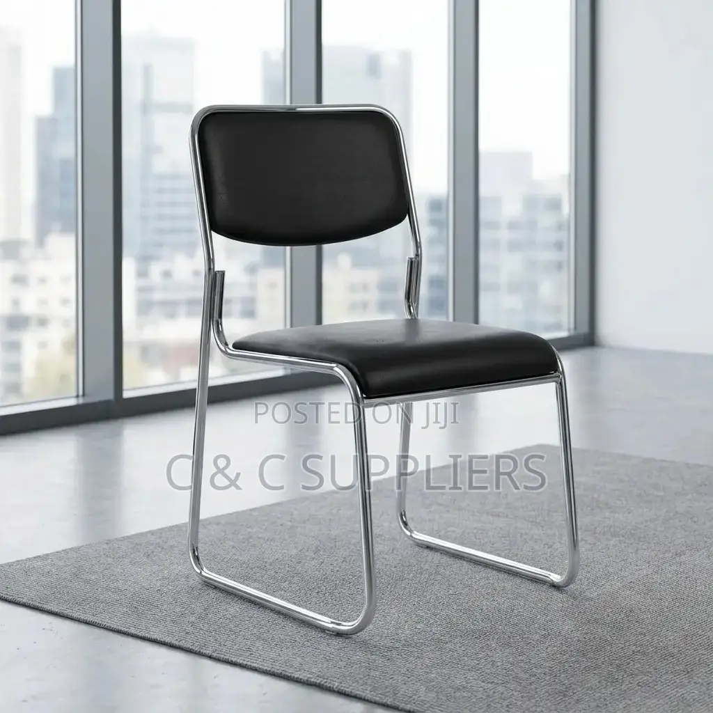 Simple Chrome Visitors Chair