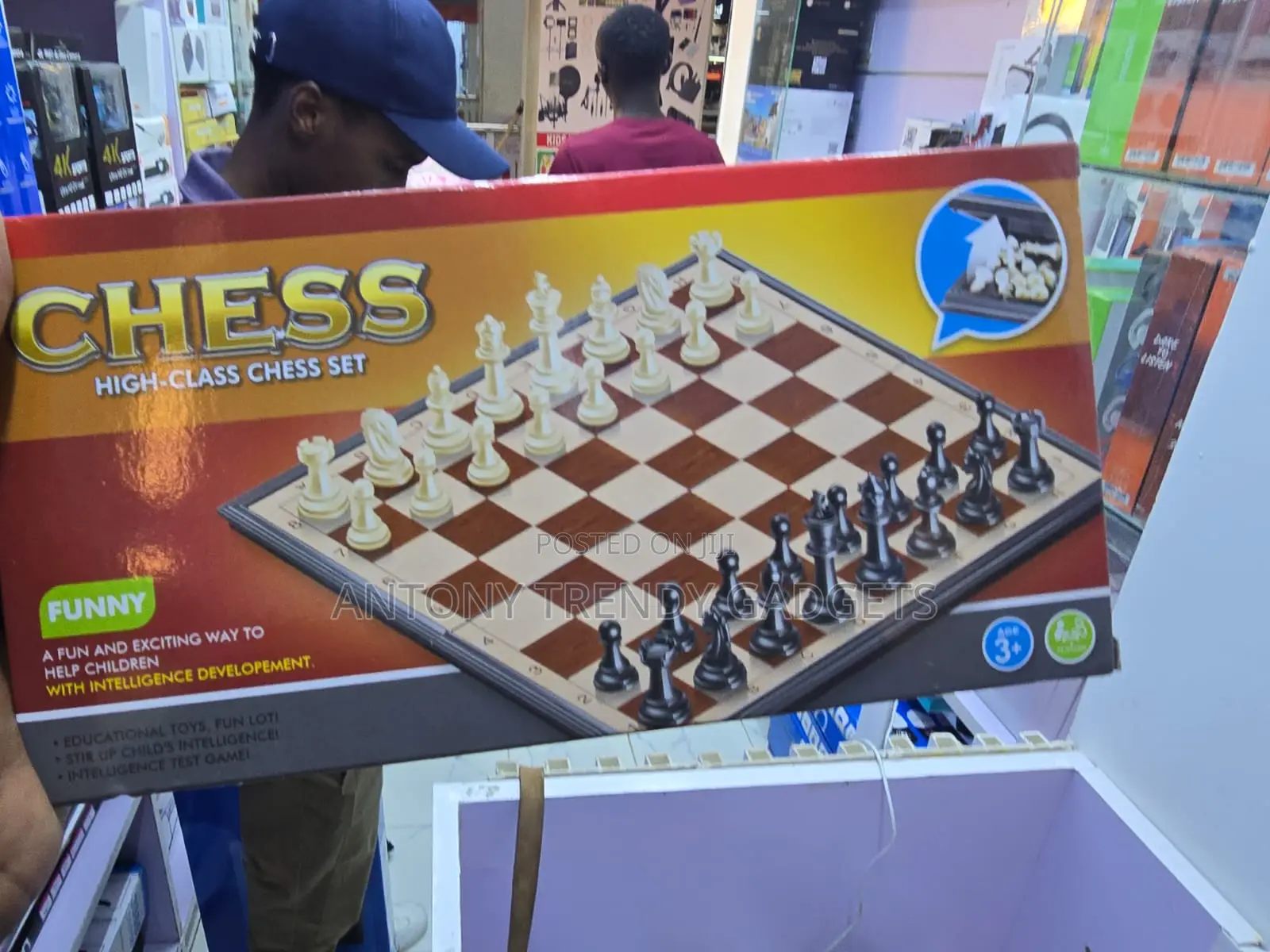 High-Class Magnetic Chess Set Foldable Board Game