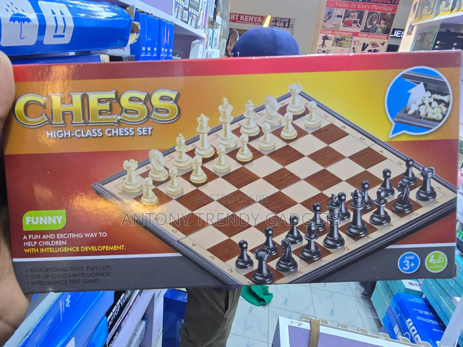 High-Class Magnetic Chess Set Foldable Board Game