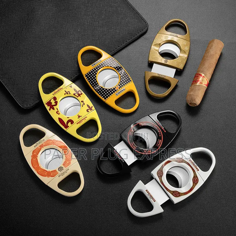 Round Double-Edged Alloy Cigars Cutter