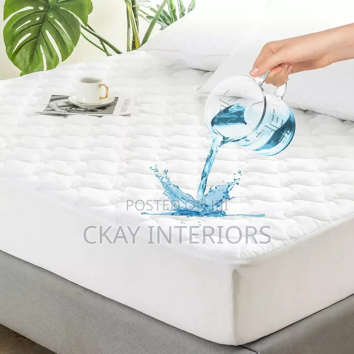 Plain White, Spill Blocked Waterproof Mattress Protectors
