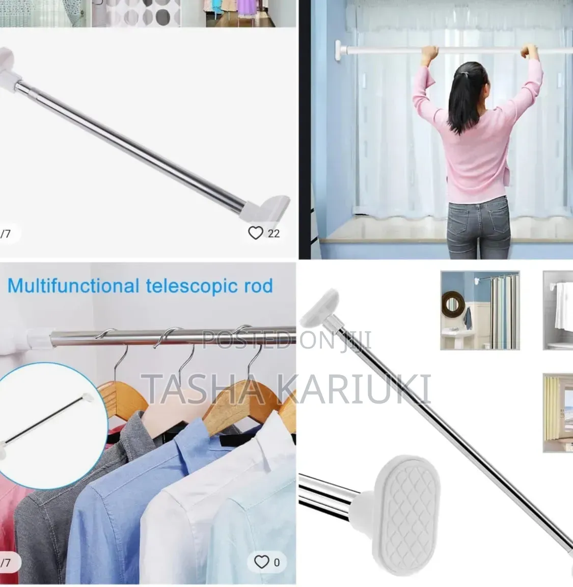 Multipurpose Extendable Telescopic Rod 110_200cm