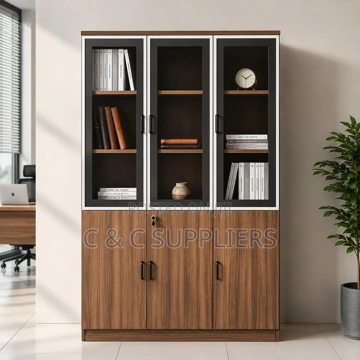 Office Imported 3-Door's File Cabinet.