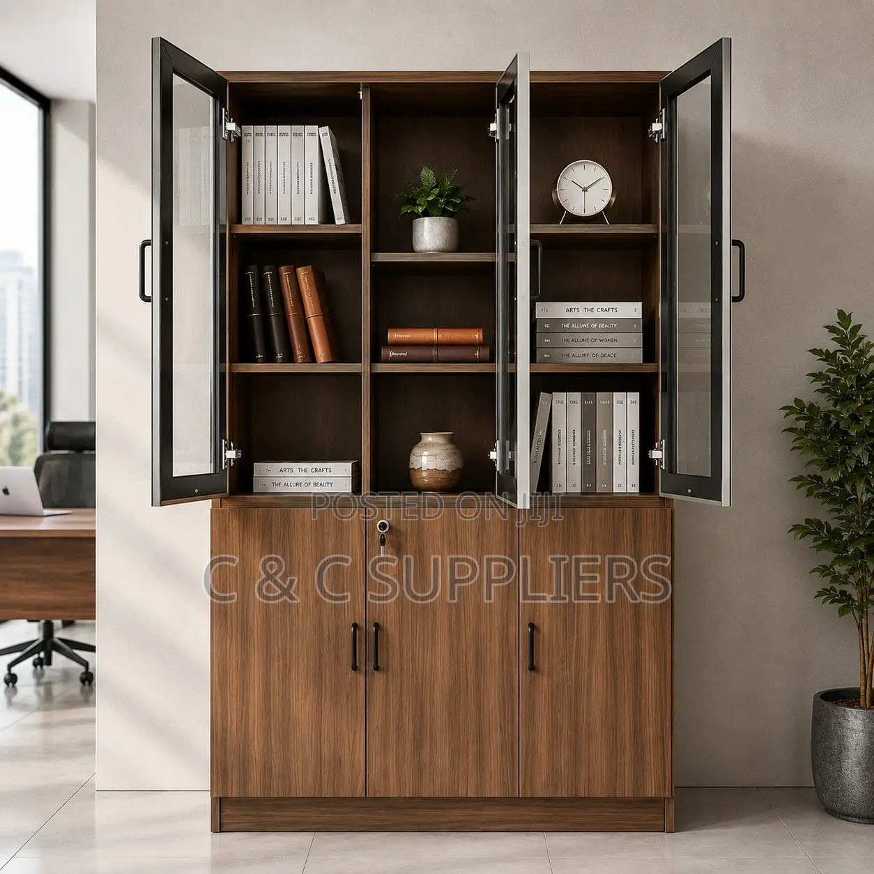 Office Imported 3-Door's File Cabinet.