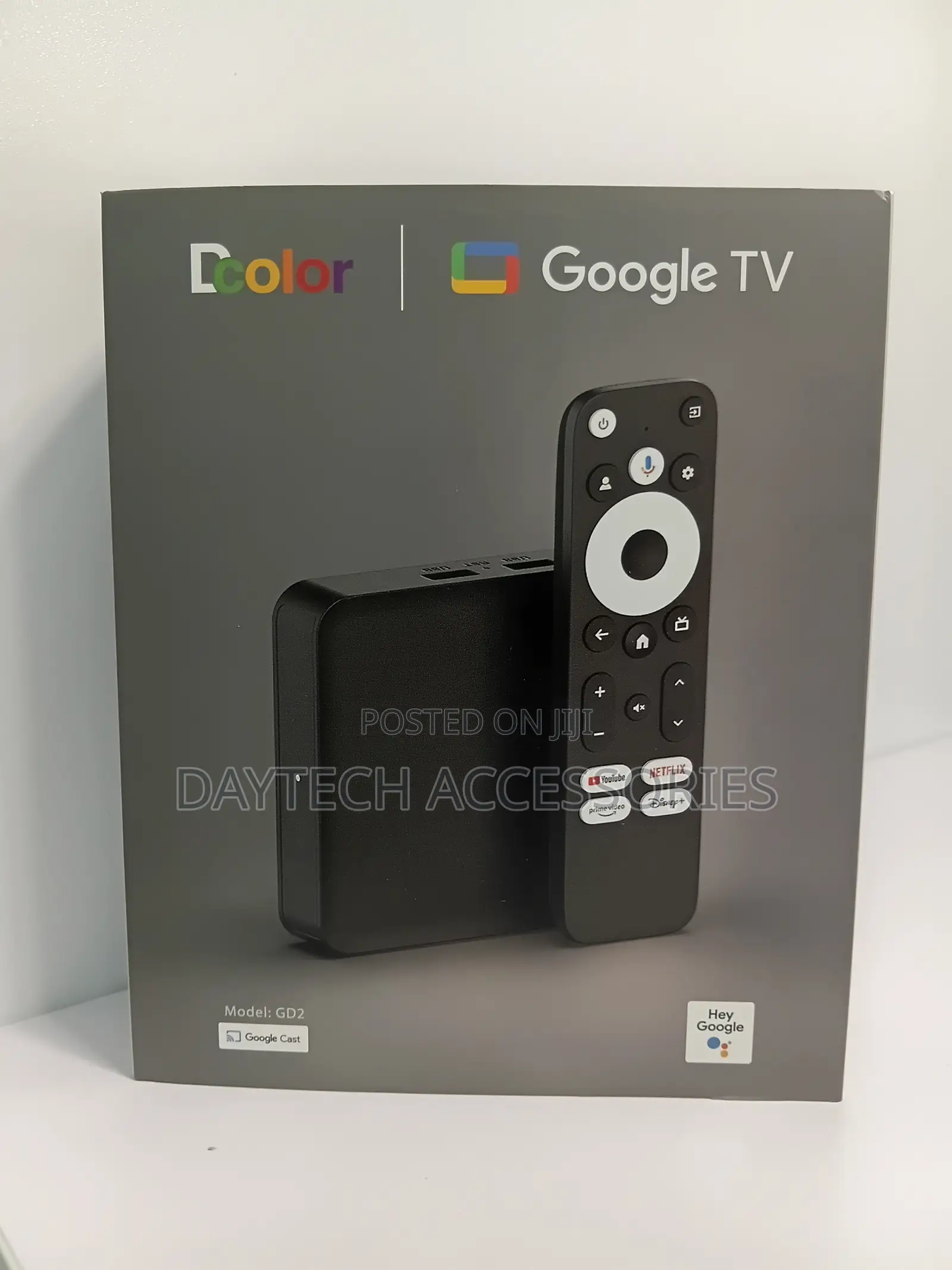 DCOLOR GD2 Google TV Box Android 12 2G+32G Streaming Device.