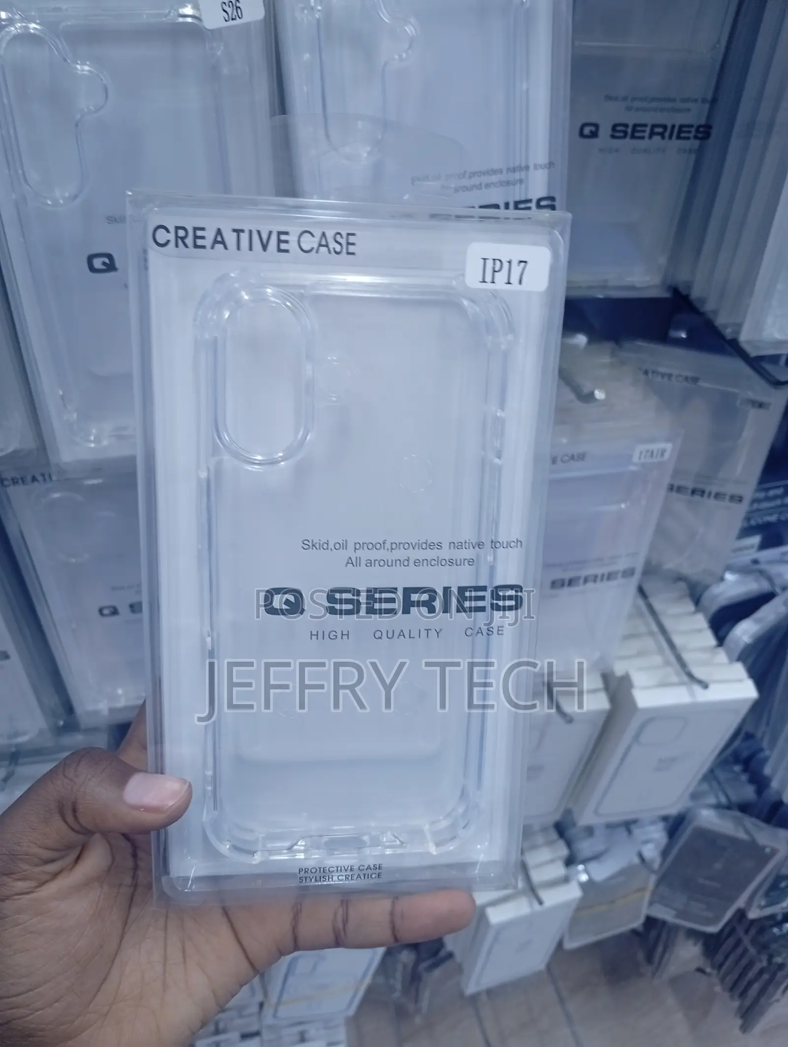 "IP17"high-quality Clear Hard Transparent Case