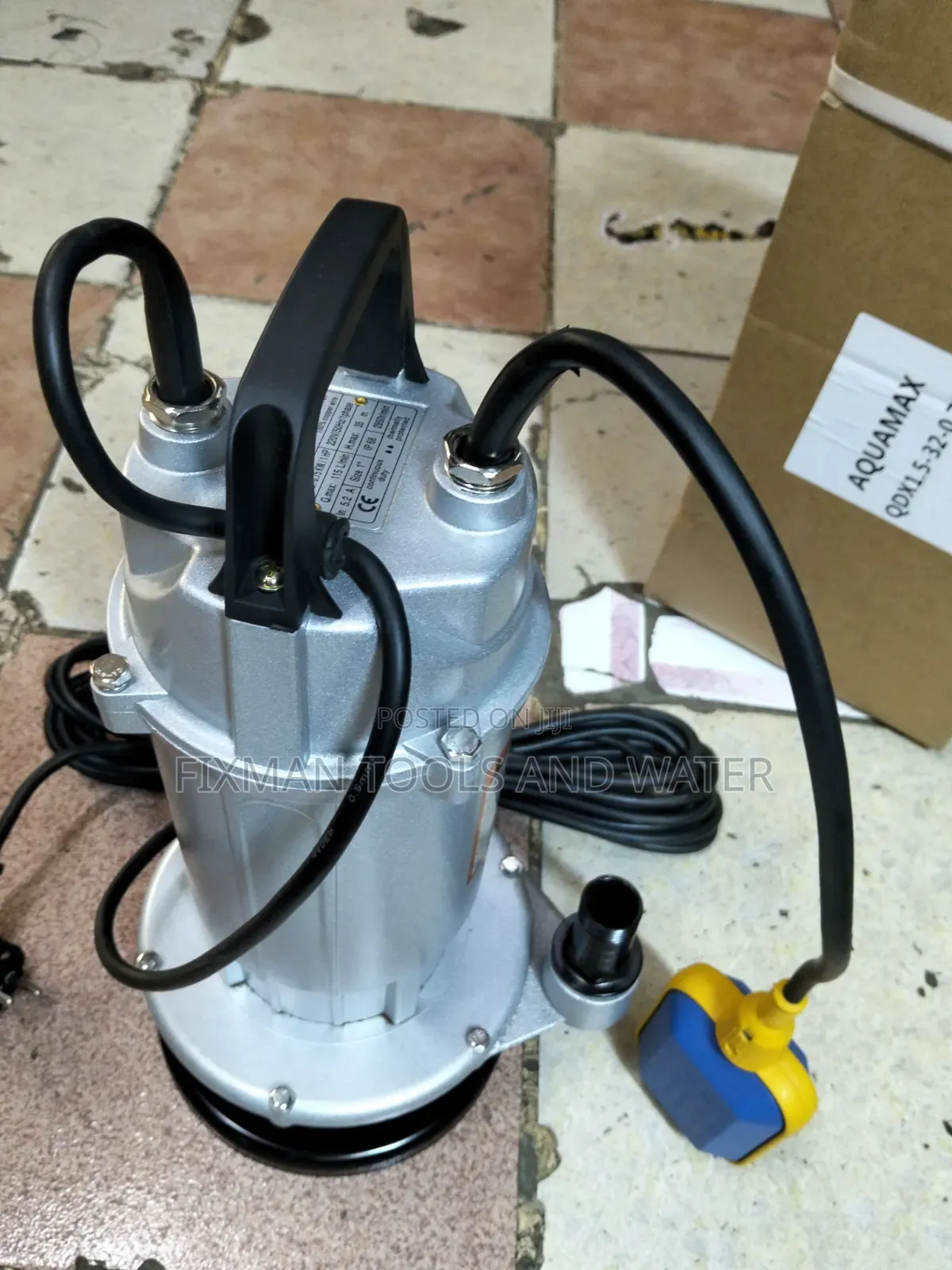 Aquamax Italy Submersible Water Pump 1hp 35 M 115l/Min 1 Yr Warranty