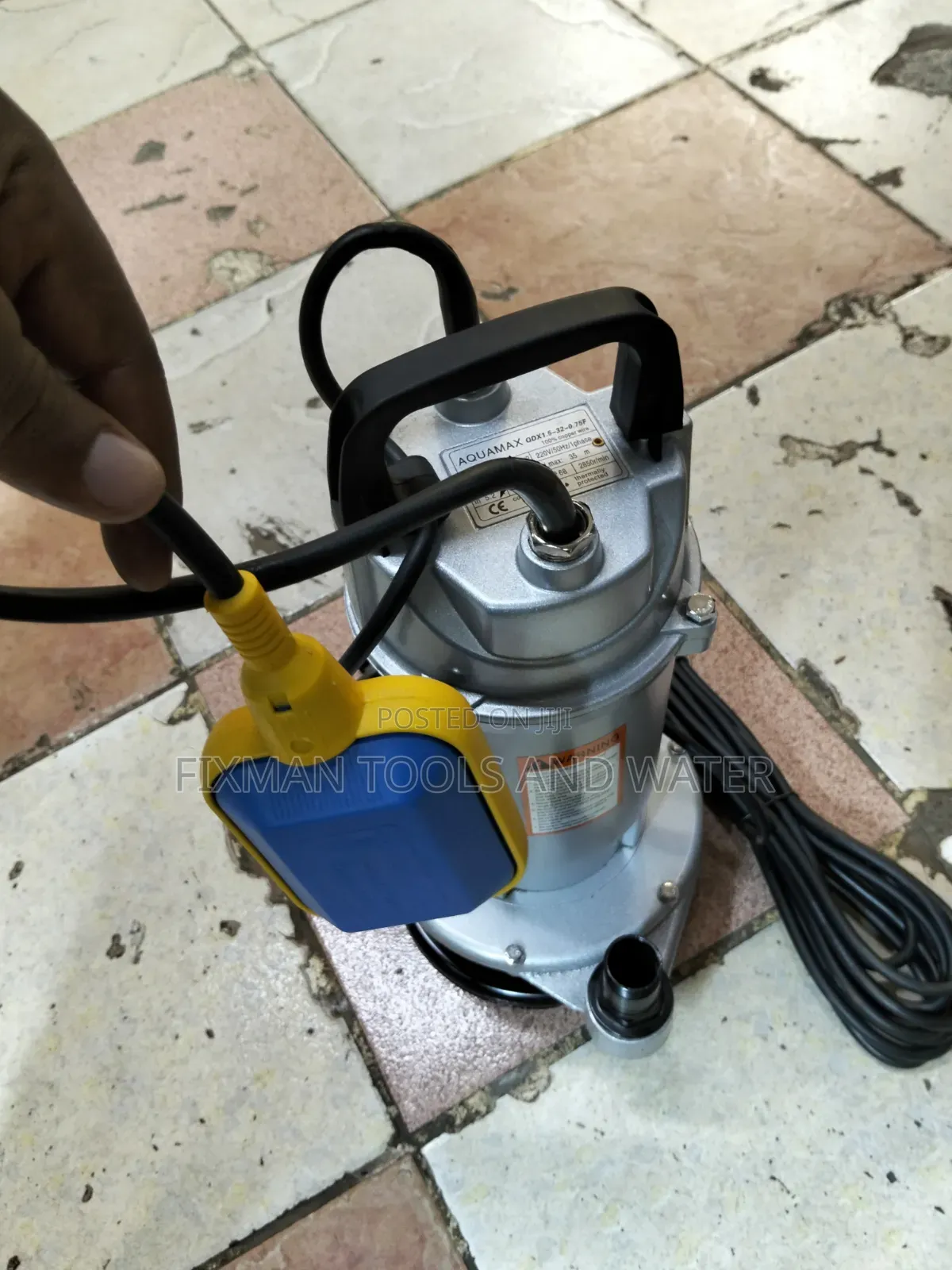 Agri-Farming Aquamax Italy Submersible Pump 1 HP 35M Head 115 L/ Min