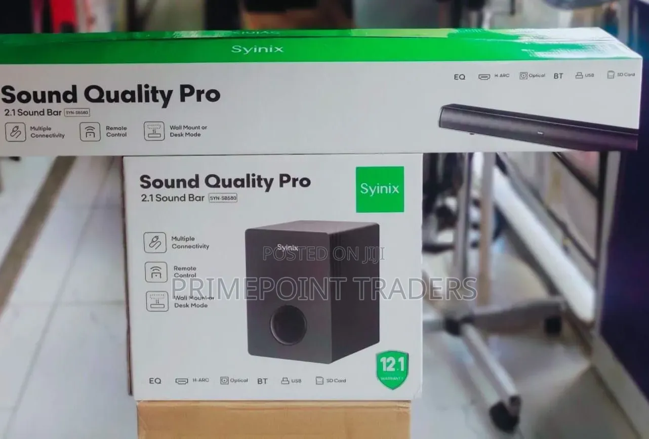 Syinix Big Soundbar Syn-580 Versatile Connectivity for Seamless Enter