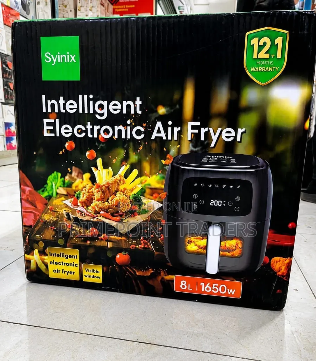 Syinix Digital Air Fryer 8 Litres 1650w