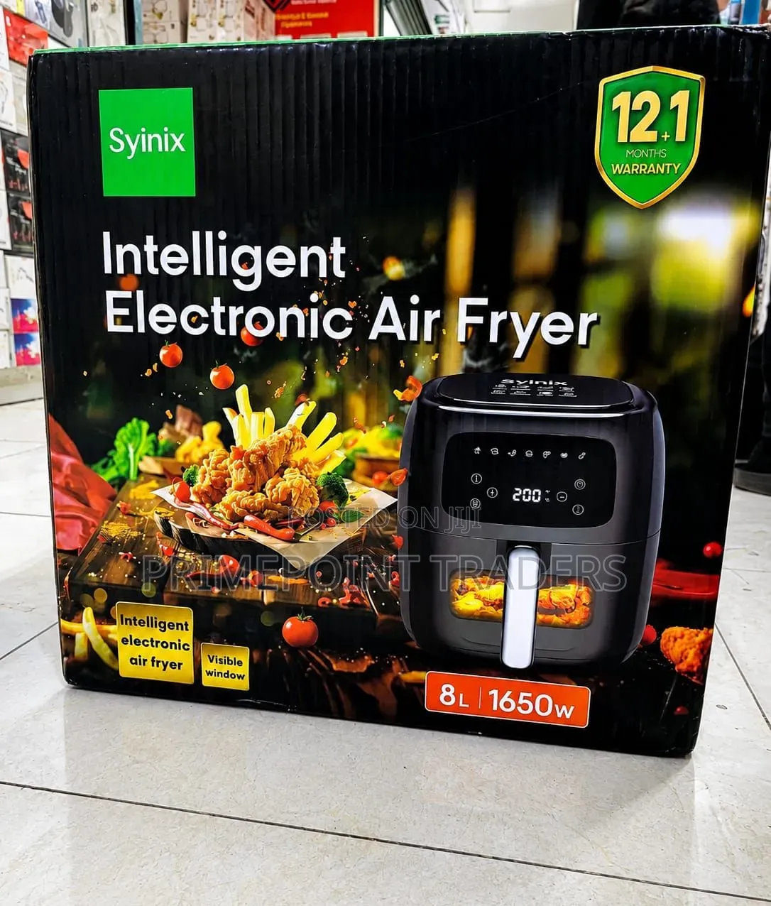 Syinix Air Fryer 8 Litres Capacity,1650 Watts 13 Year's Warrant