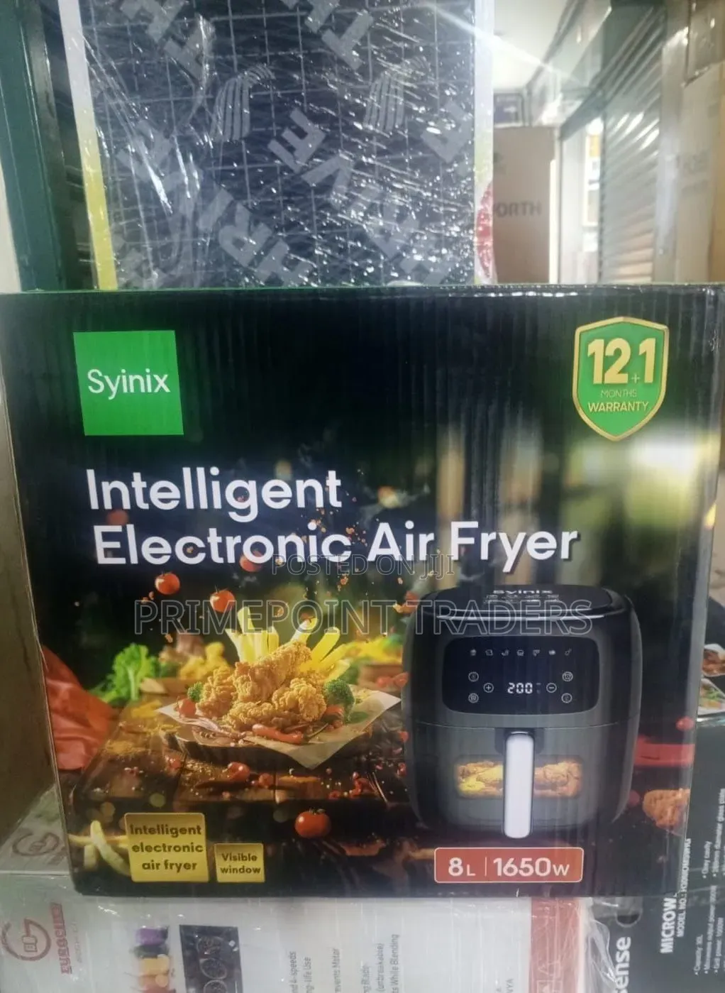 Syinix Air Fryer Digital Electric 8 Litres 1650w