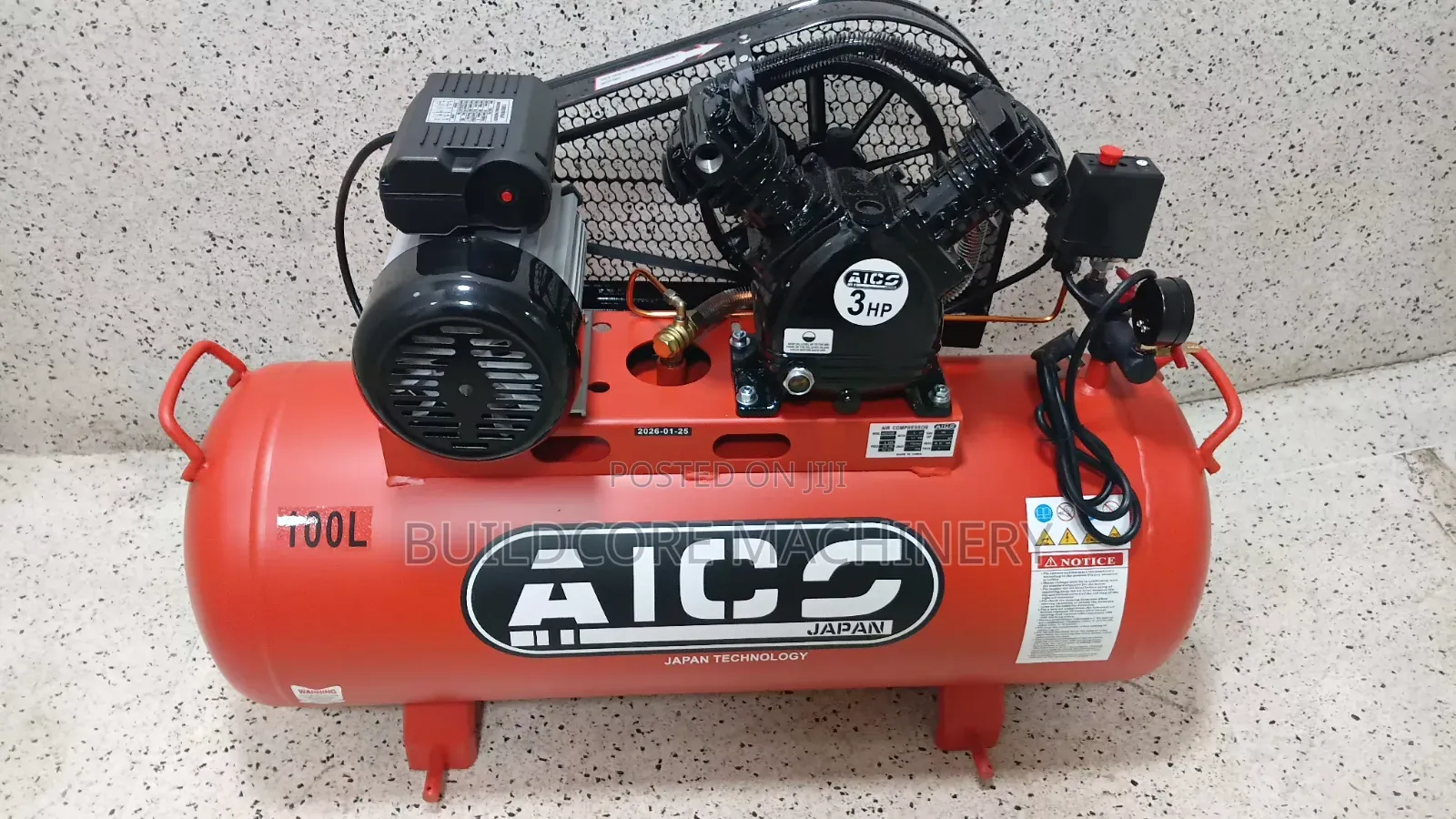 Aico 100litres Sinle Phase Electric Air Compressor